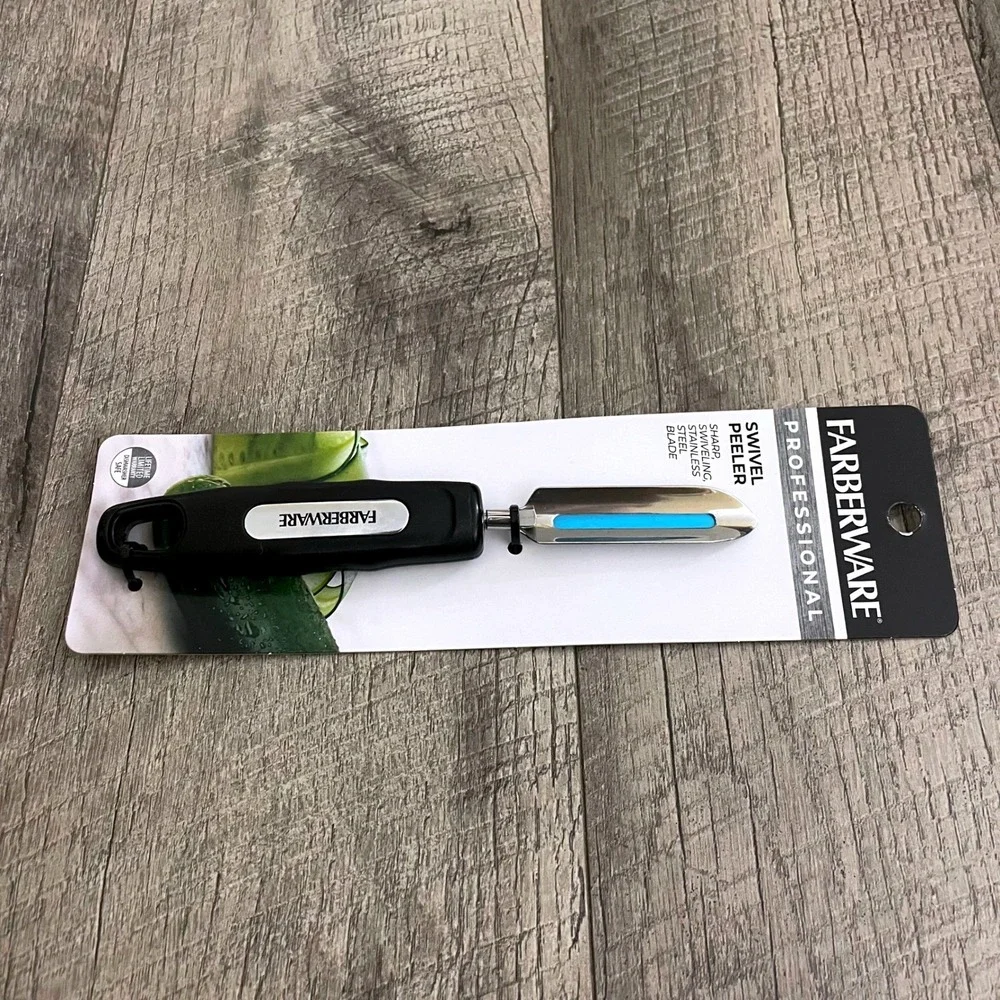 Farberware Professional Swivel Peeler Stainless Steel Blade Black Handle 5238360